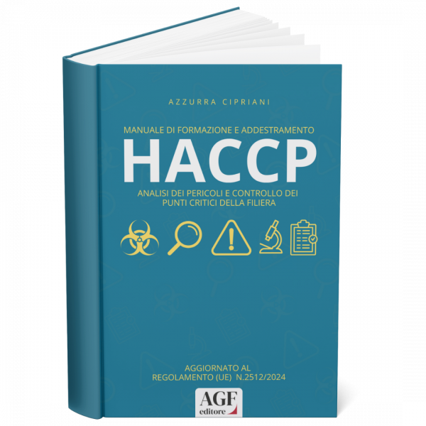 Copertina del libro MANUALE DI FORMAZIONE E ADDESTRAMENTO HACCP AGGIORNATO AL 2025