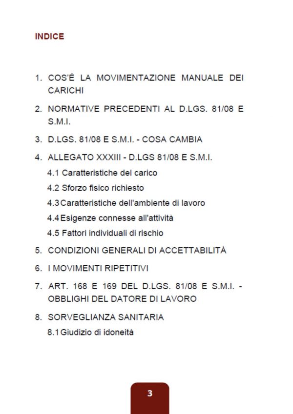 MOVIMENTAZIONE MANUALE DEI CARICHI - immagine 2